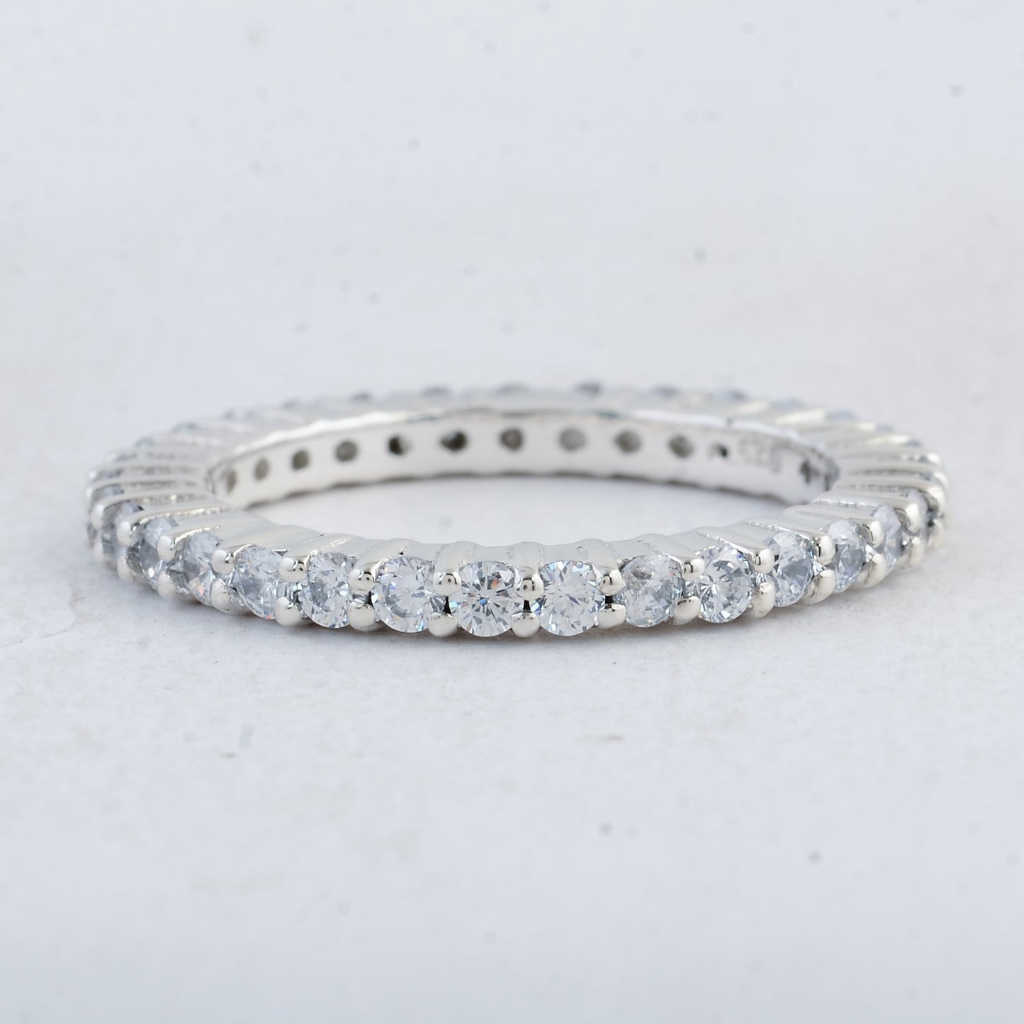2.10 Ct Round Cubic Zirconia 925 Sterling Silver Ring