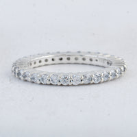 2.10 Ct Round Cubic Zirconia 925 Sterling Silver Ring