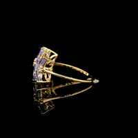 1.63 Ct Marquise Tanzanite 14K Gold Ring