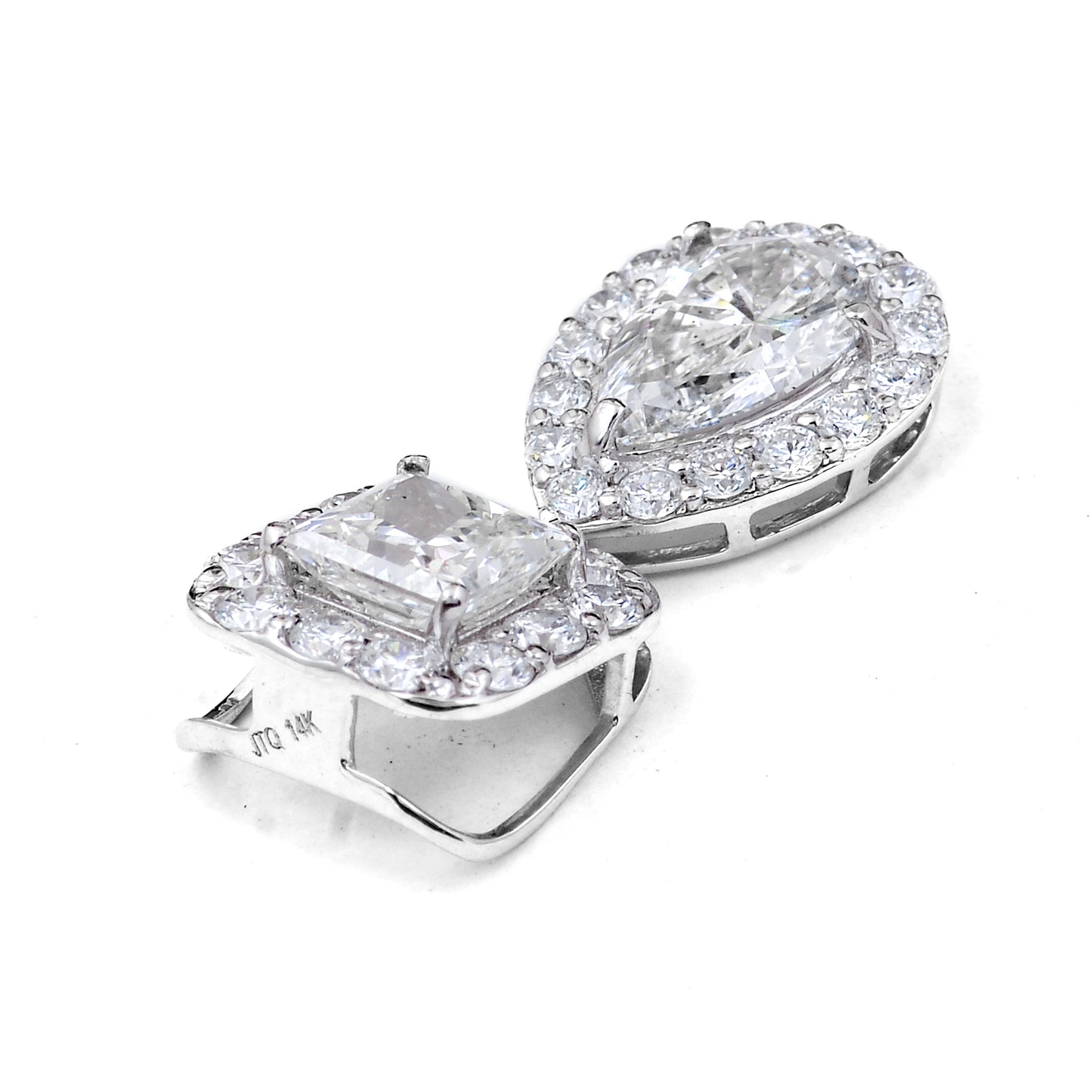 3.07 Carats Lab Grown Diamond 14K Gold Pendant