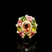 2.54 Ct Oval Tourmaline 14K Gold Ring