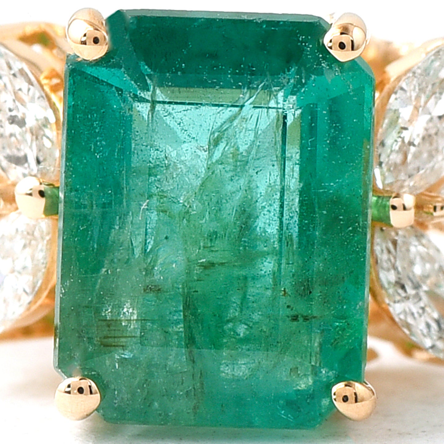 1.84 Ct Octagon Emerald 14K Gold Ring
