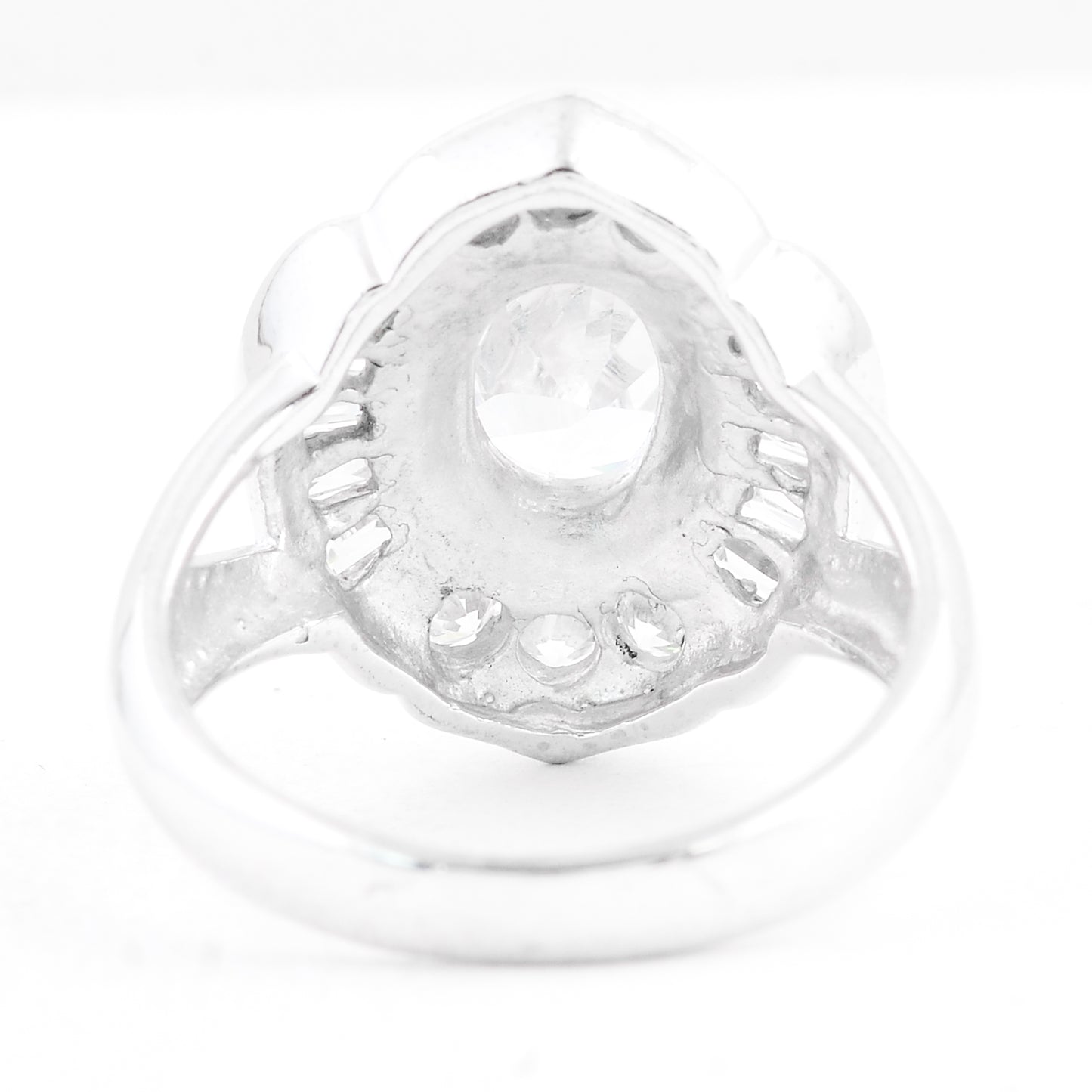 15.48 Ct Cubic Zirconia 925 Sterling Silver Ring