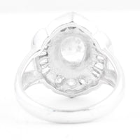 15.48 Ct Cubic Zirconia 925 Sterling Silver Ring