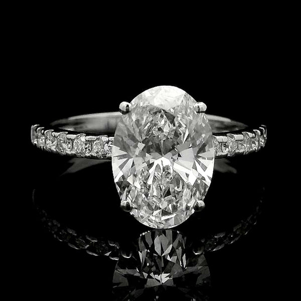 2.83 Carats Lab Grown Diamond 14K Gold Ring