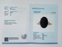 5.81 Ct Oval Natural Garnet 14K Gold Ring