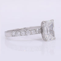 2.37 Carats Lab Grown Diamond 950 Platinum Ring
