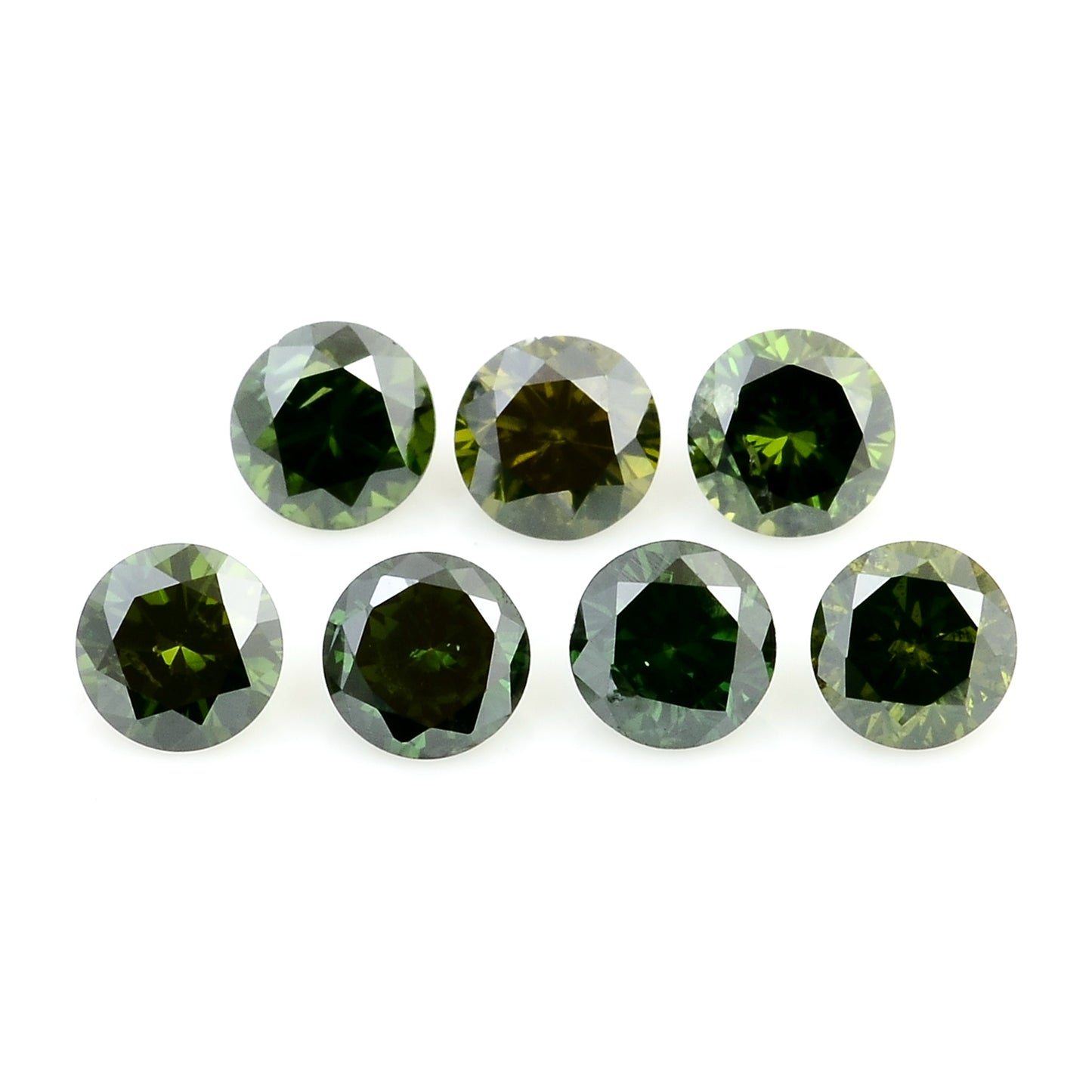 0.65 Green Diamond Round Loose Gemstone