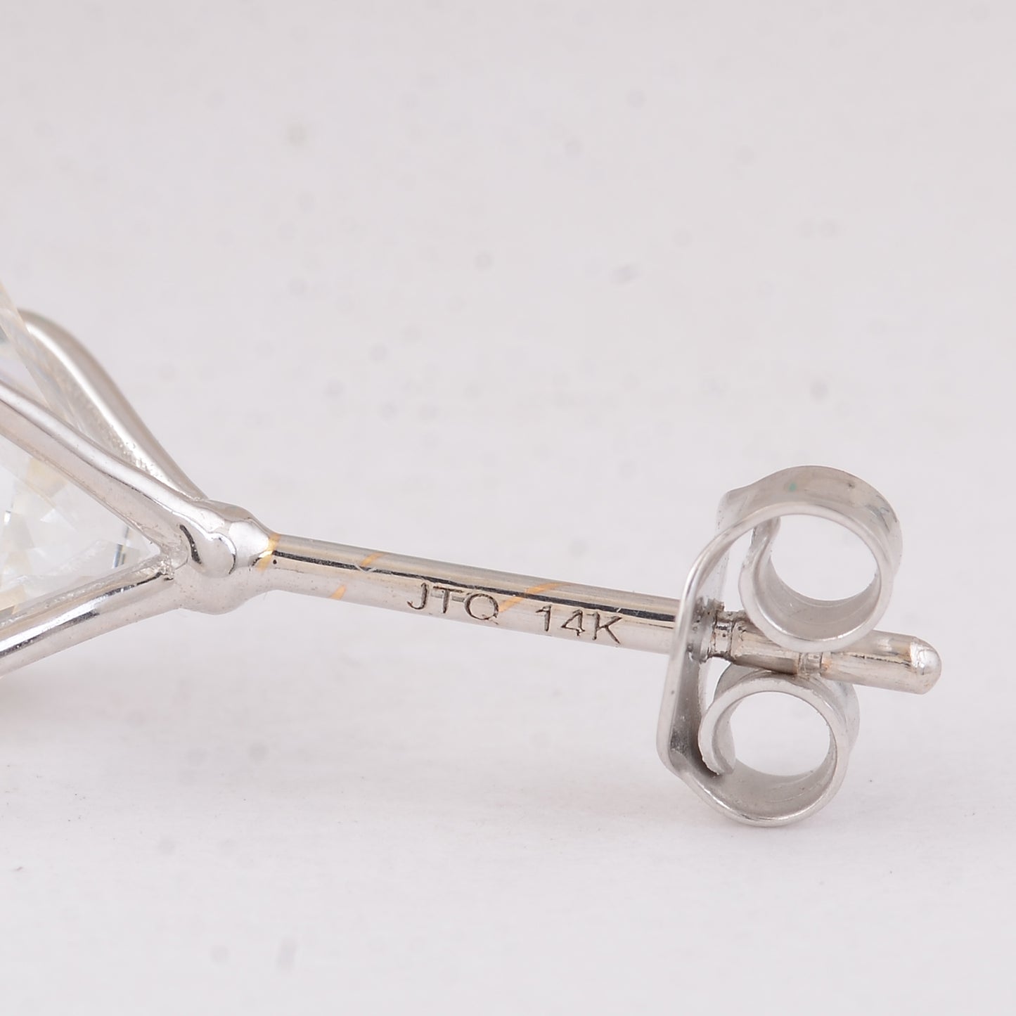 3.06 Carats Lab Grown Diamond 14K Gold Earrings