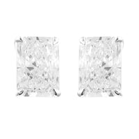 3.72 Carats Lab Grown Diamond 14K Gold Earrings