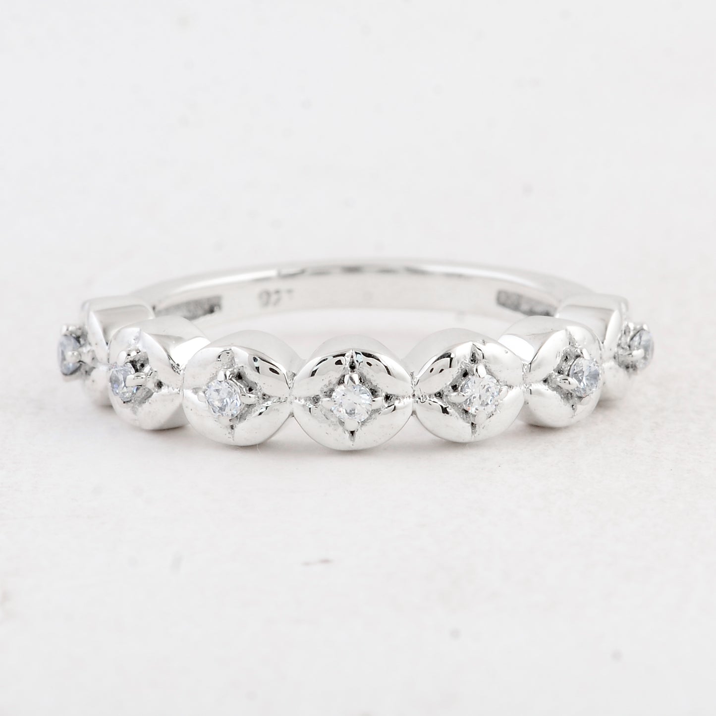 0.27 Ct Round Cubic Zirconia 925 Sterling Silver Ring