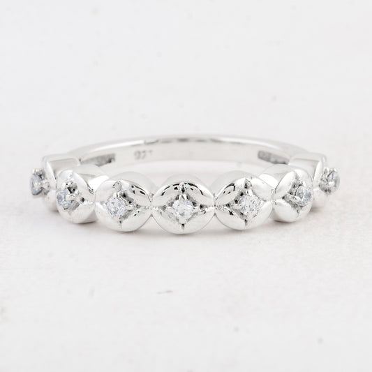 0.27 Ct Round Cubic Zirconia 925 Sterling Silver Ring