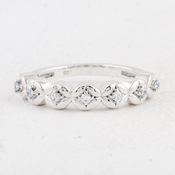 0.27 Ct Round Cubic Zirconia 925 Sterling Silver Ring