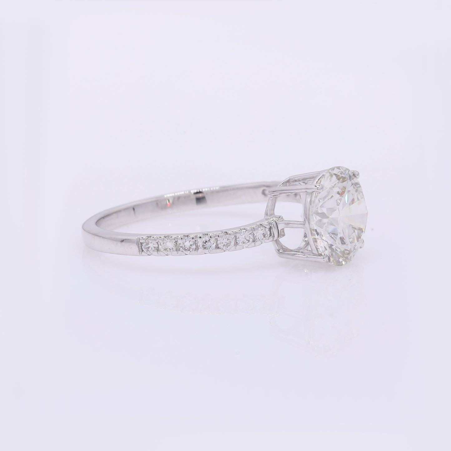 2.24 Carats Lab Grown Diamond 14K Gold Ring