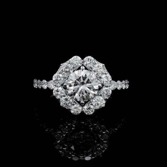 2.13 Carats Lab Grown Diamond 14K Gold Ring