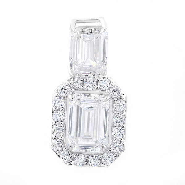 3.13 Carats Lab Grown Diamond 14K Gold Pendant