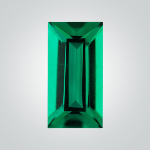 4.72 Carats Lab Grown Emerald Rectangle Loose Gemstone