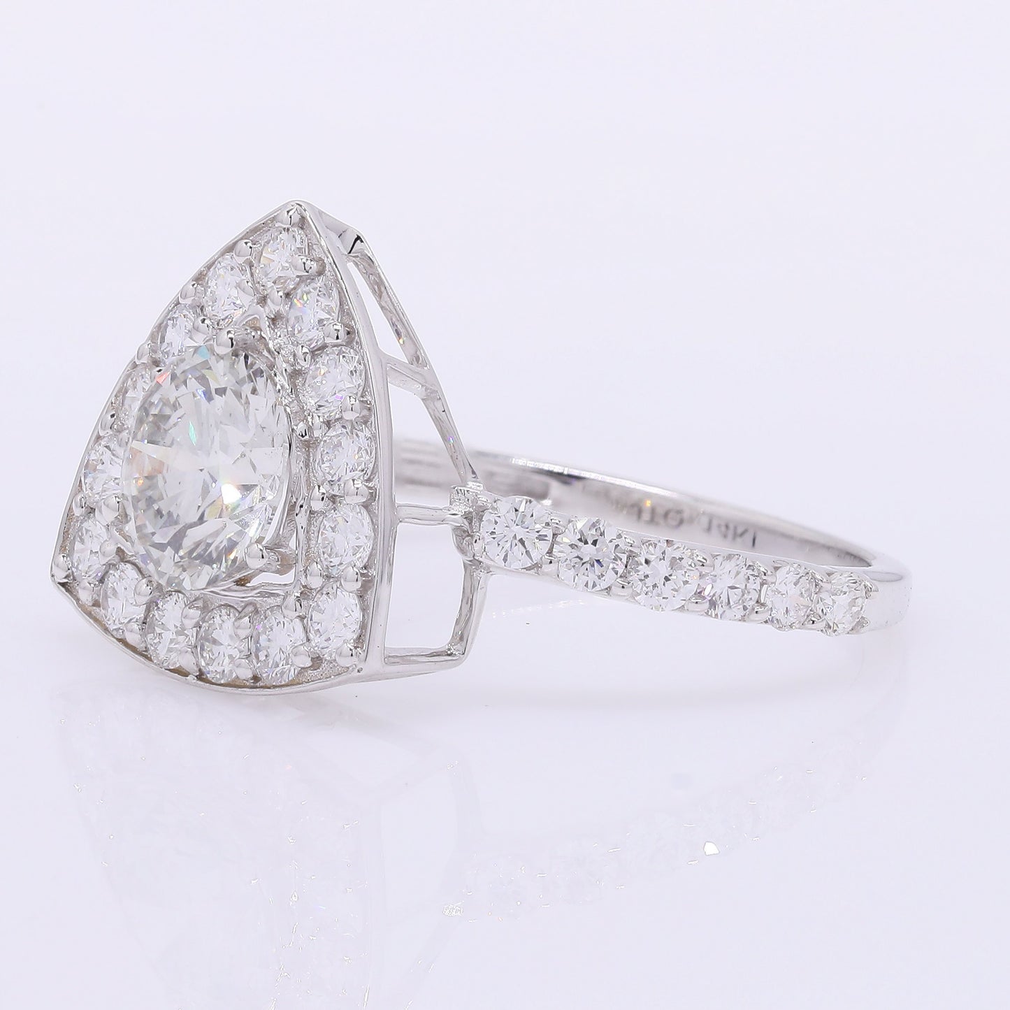 1.98 Carats Lab Grown Diamond 14K Gold Ring