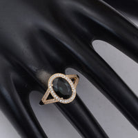 2.49 Ct Oval Tourmaline 9K Gold Ring