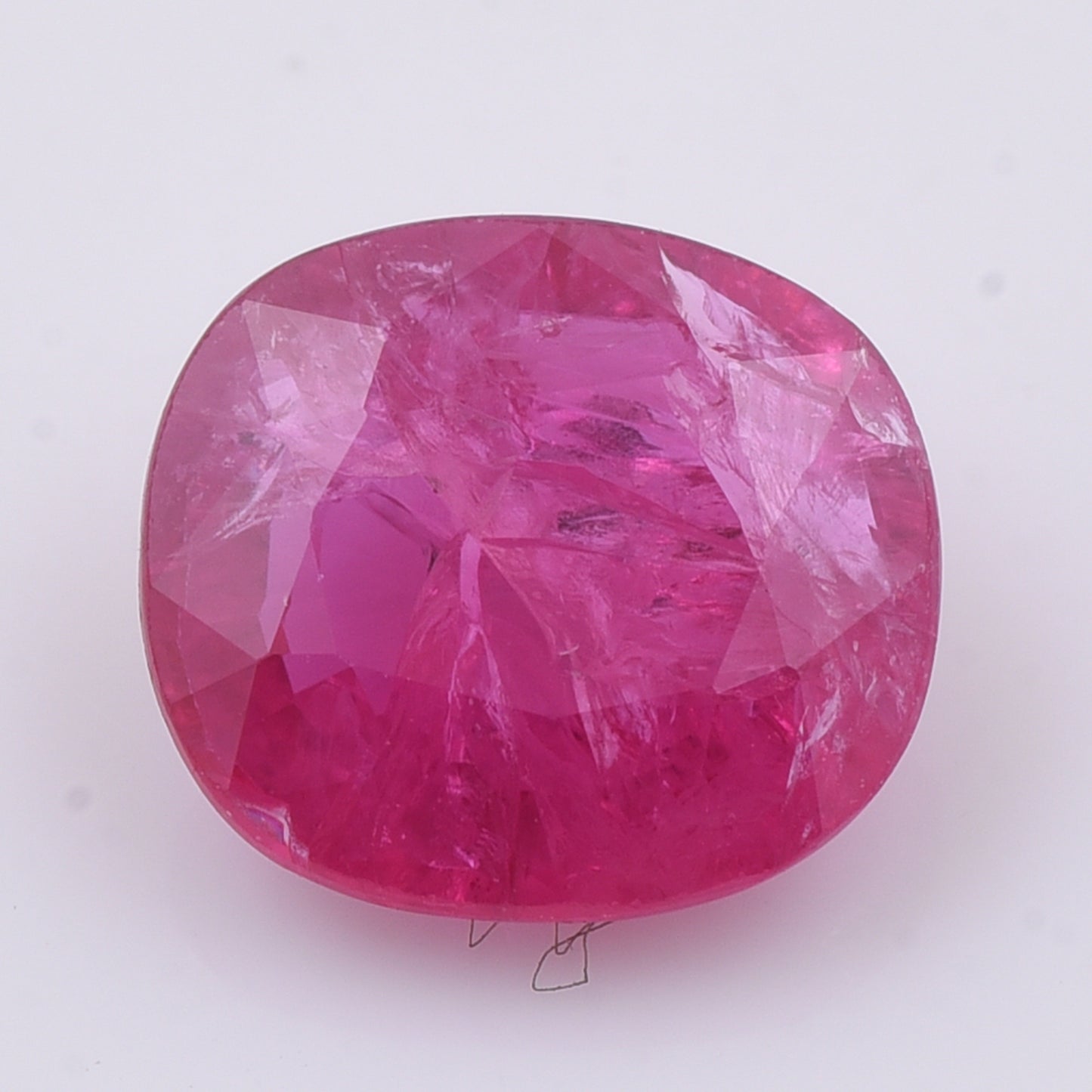 2 Natural Corundum Ruby Rectangular Cushion Mixed Cut Gemstone