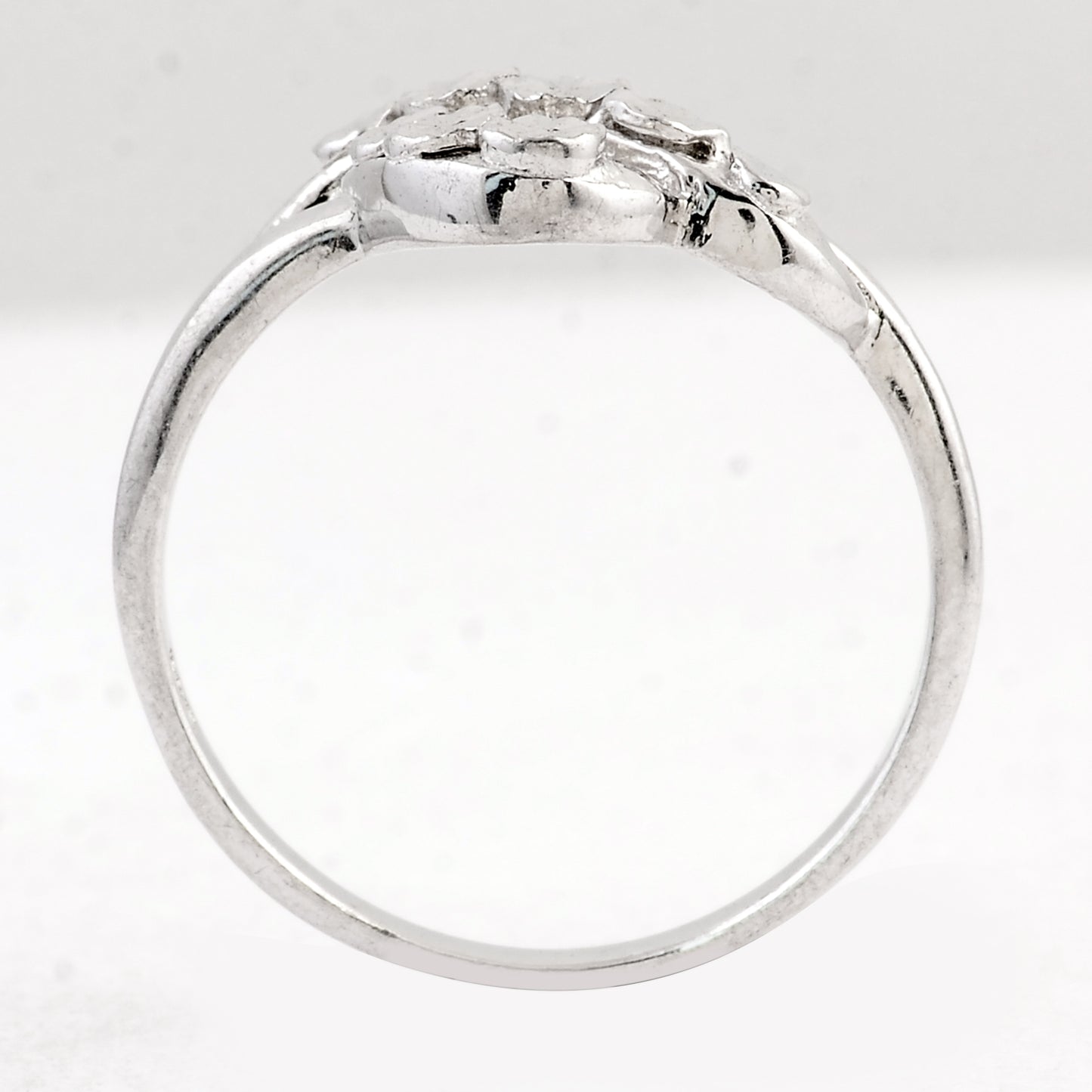 0.00 Ct Plain 925 Sterling Silver Ring
