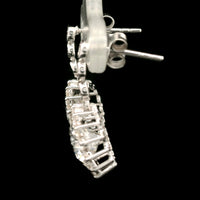 3.83 Carats Lab Grown Diamond 14K Gold Earrings