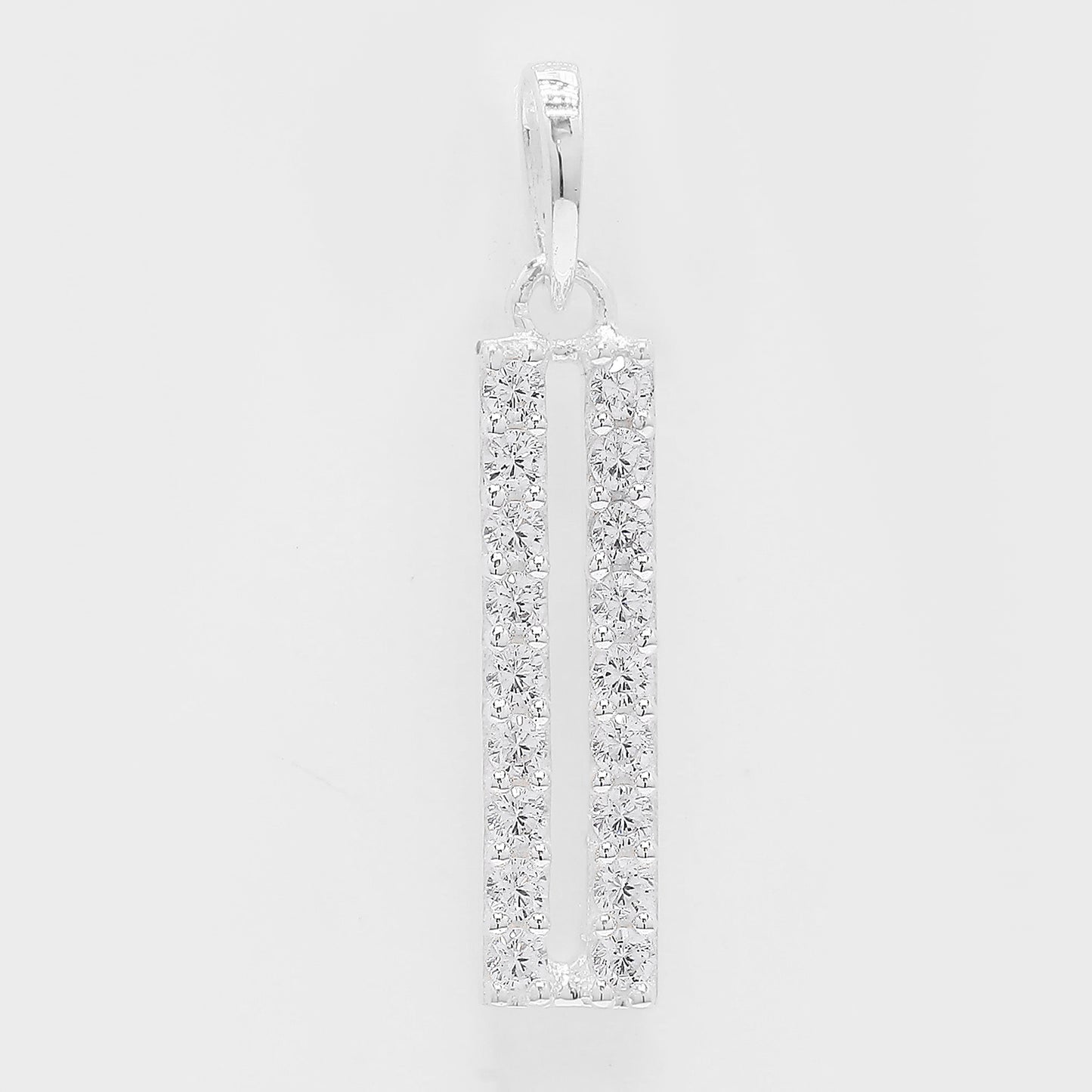 0.54 Ct Round Cubic Zirconia 925 Silver Pendant