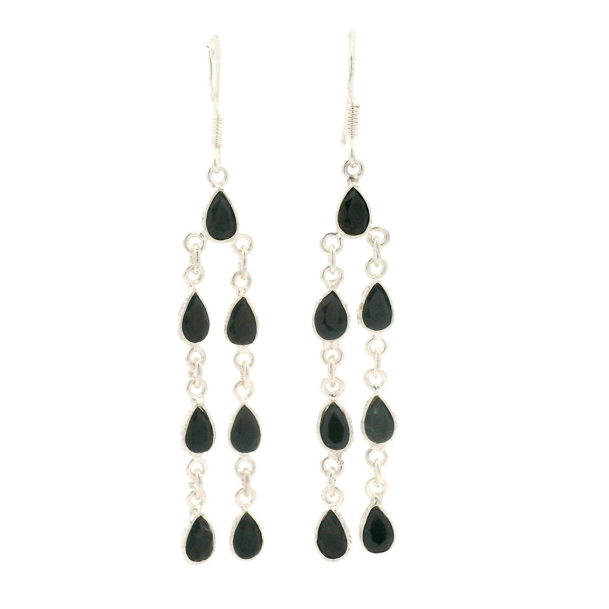 11.50 Ct Sapphire 925 Sterling Silver Earrings