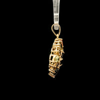 2.58 Ct Square Tourmaline 14K Gold Pendant