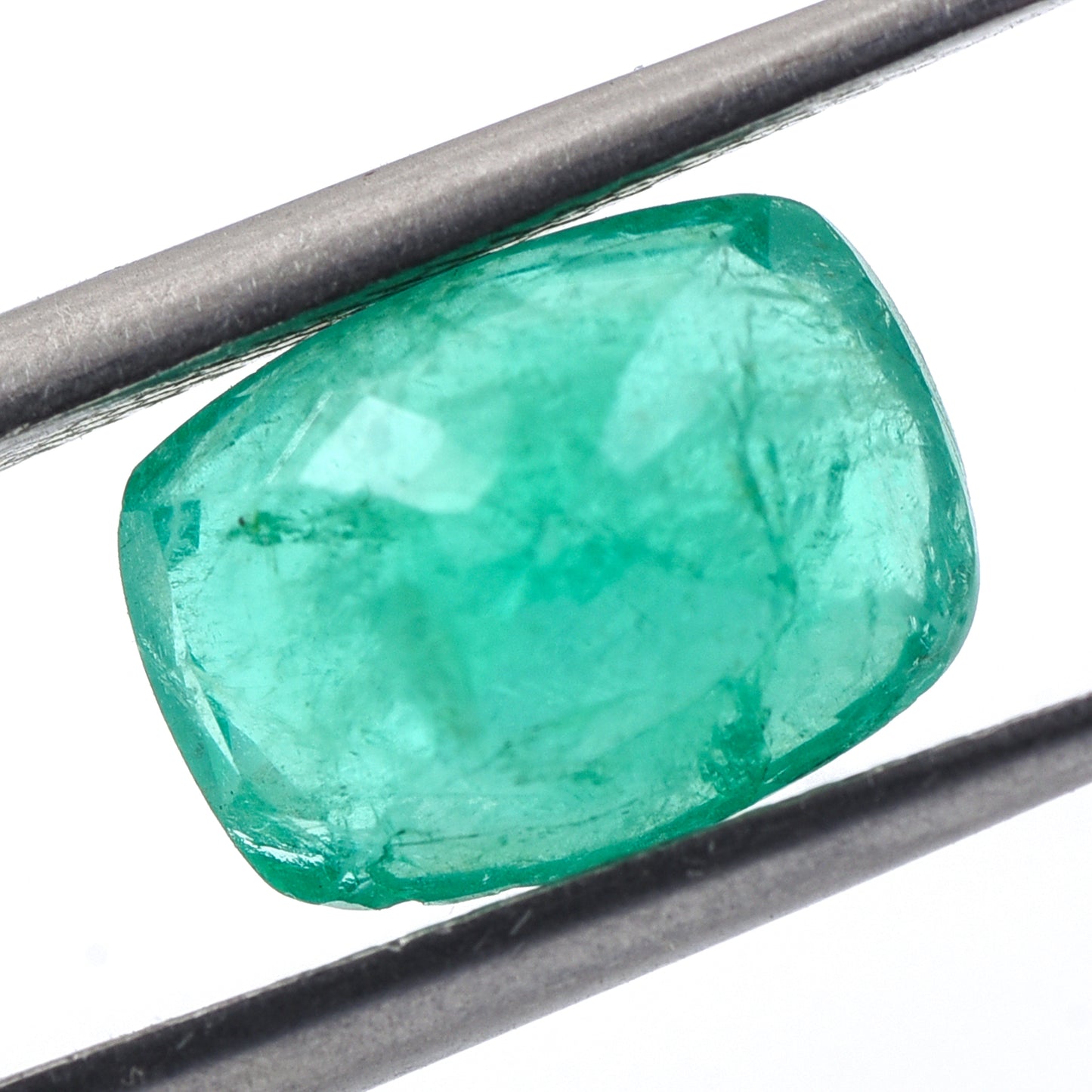3.1 Natural Beryl Emerald Rectangular Cushion Mixed Cut Gemstone