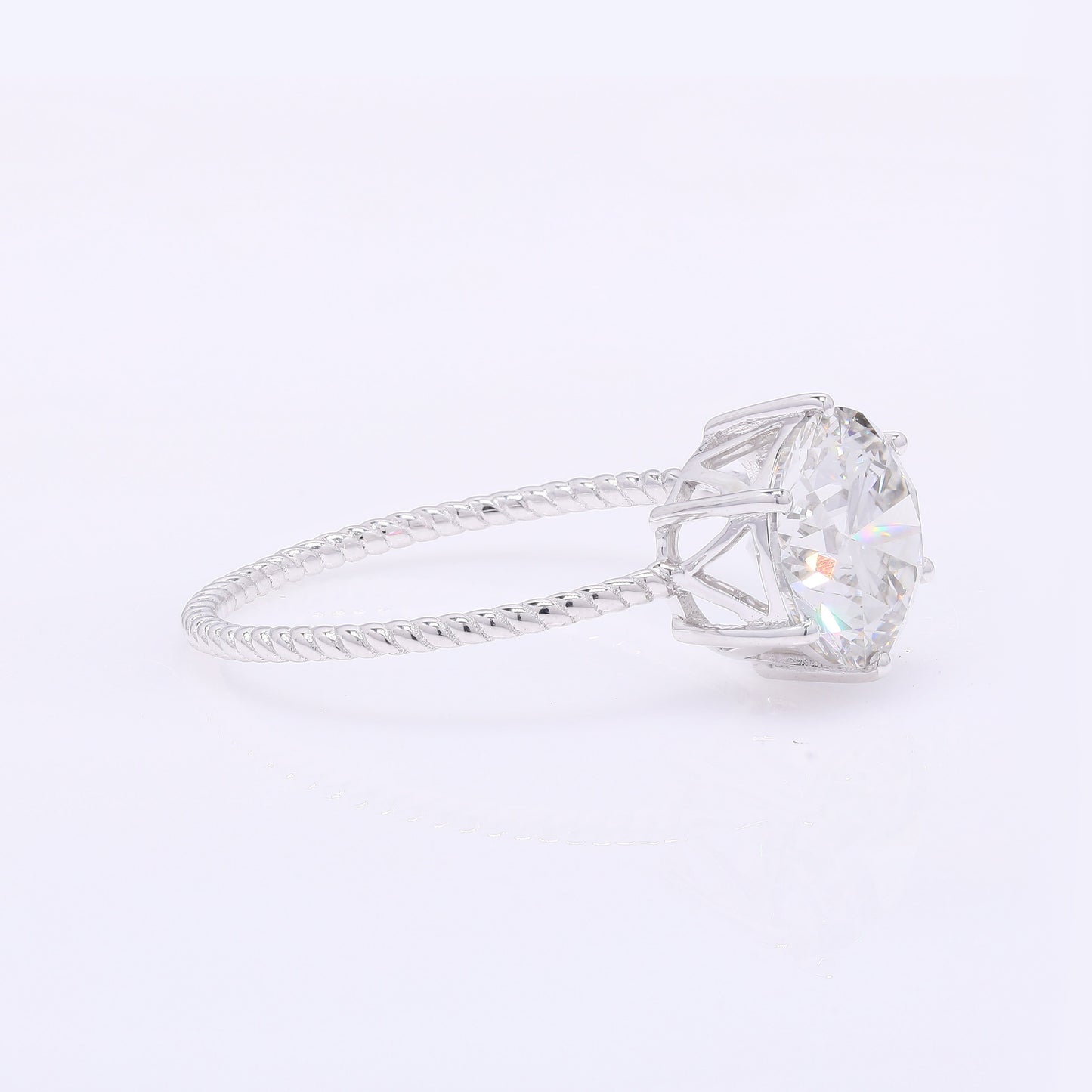 2.06 Carats Lab Grown Diamond 14K Gold Ring