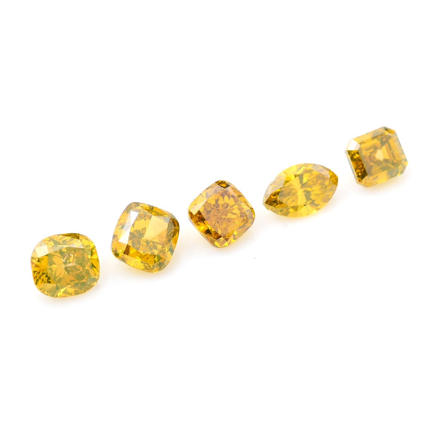 1.82 Yellow Diamond Octagon, Cushion, Marquise Loose Diamond