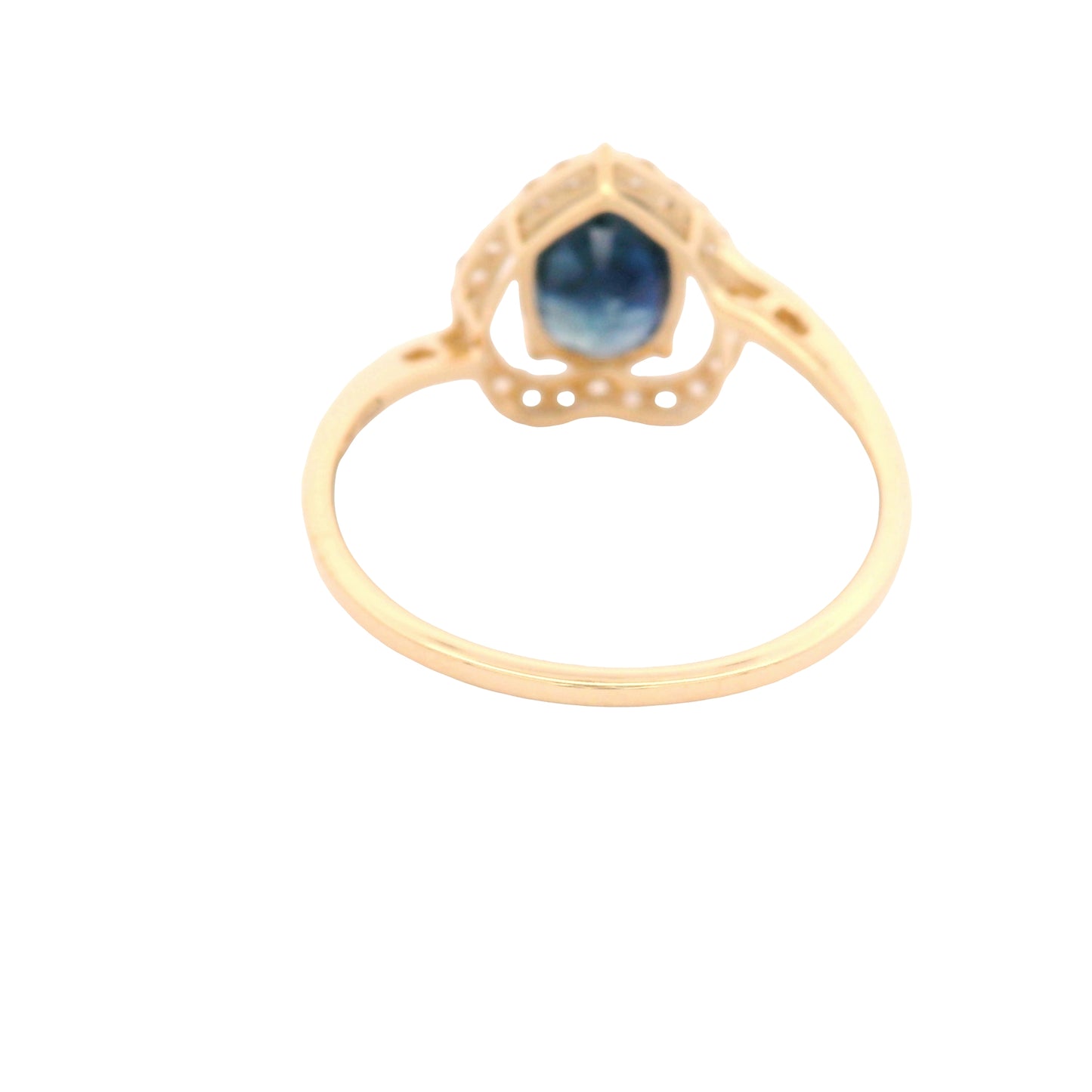 2.03 Ct Oval Sapphire 14K Gold Ring