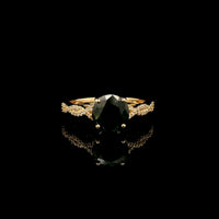 2.51 Ct Round Mixed Cut Natural Sapphire 14K Gold Ring