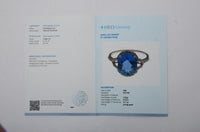 3.27 Ct Oval Mixed Cut Natural Tanzanite 14K Gold Ring