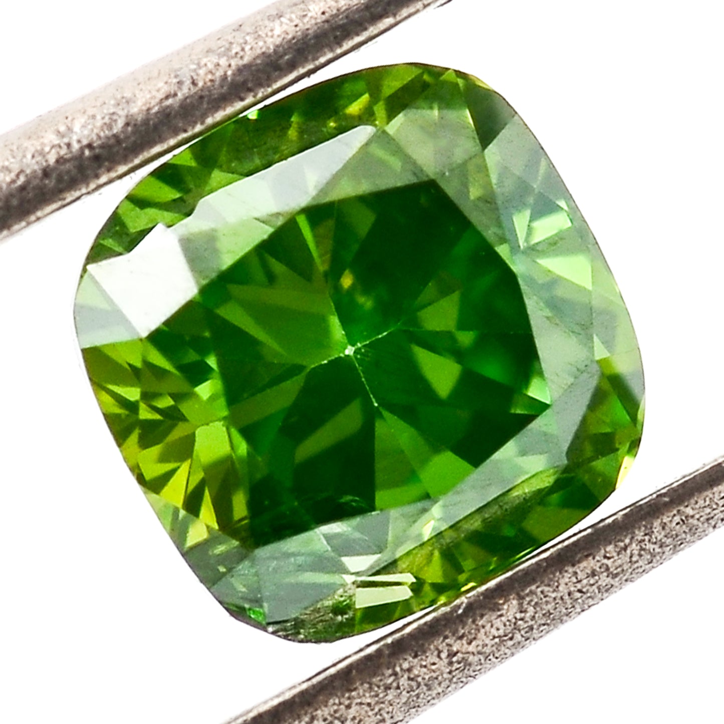 0.33 Green Diamond Cushion Loose Diamond