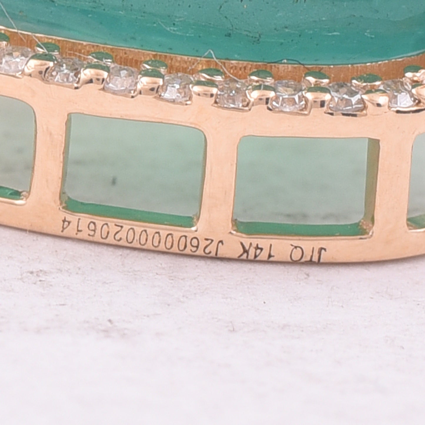 3.95 Ct Pear Mixed Cut Natural Emerald 14K Gold Pendant