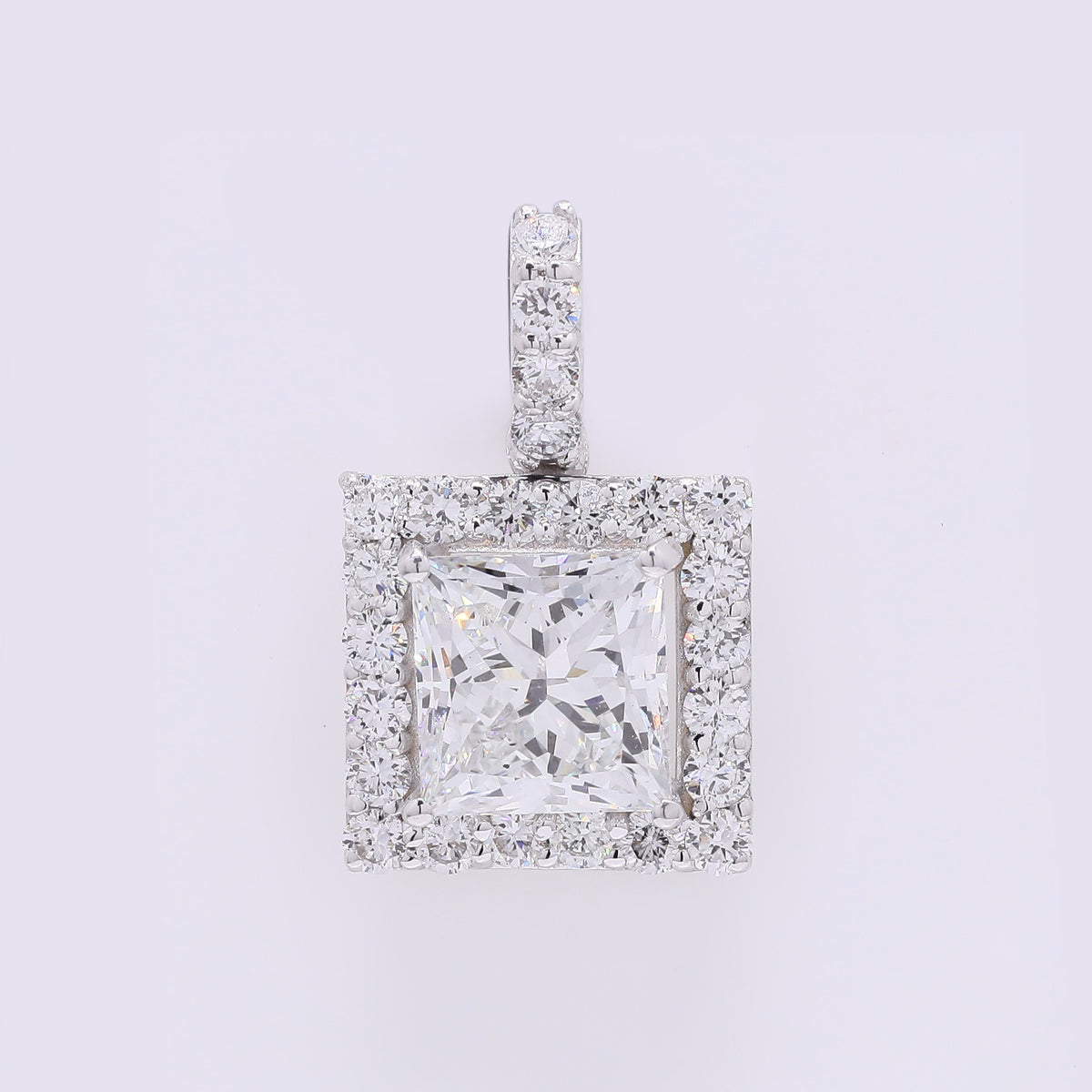 2.45 Carats Lab Grown Diamond 14K Gold Pendant