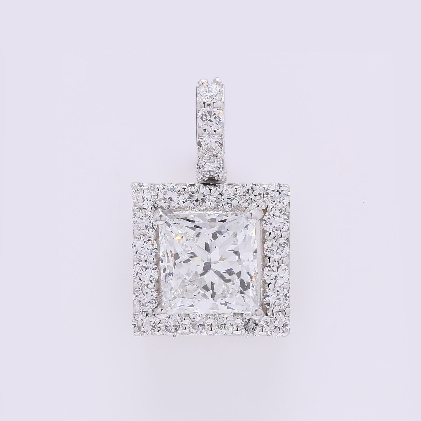 2.45 Carats Lab Grown Diamond 14K Gold Pendant
