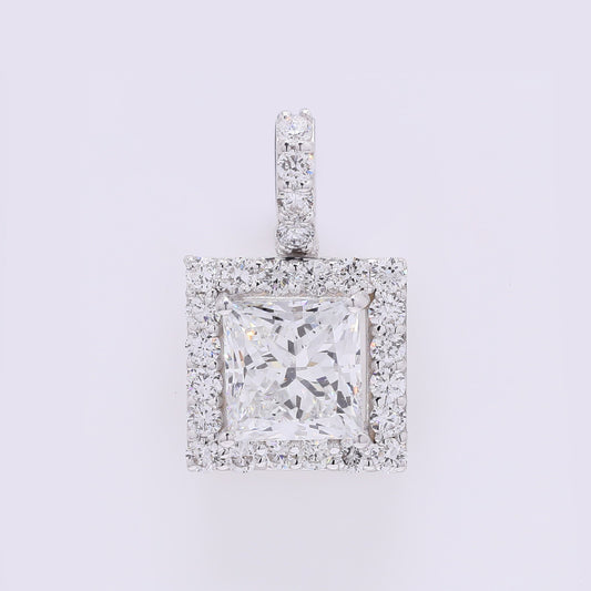 2.45 Carats Lab Grown Diamond 14K Gold Pendant