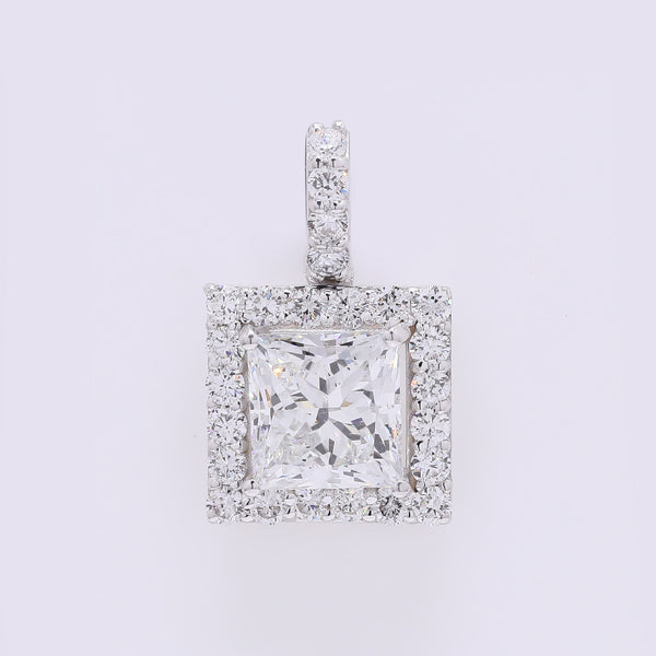 2.45 Carats Lab Grown Diamond 14K Gold Pendant