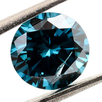 0.52 Blue Diamond Round Loose Gemstone