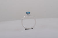 1.13 Carats Blue Lab Grown Diamond 14K Gold Ring