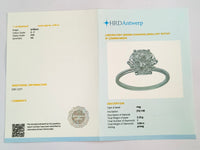 3.06 Carats Lab Grown Diamond 14K Gold Ring