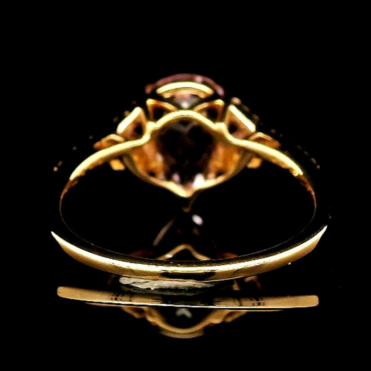 3.34 Ct Pear Kunzite 14K Gold Ring