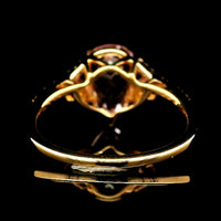 3.34 Ct Pear Kunzite 14K Gold Ring