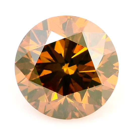 0.30 Red Diamond Round Loose Gemstone