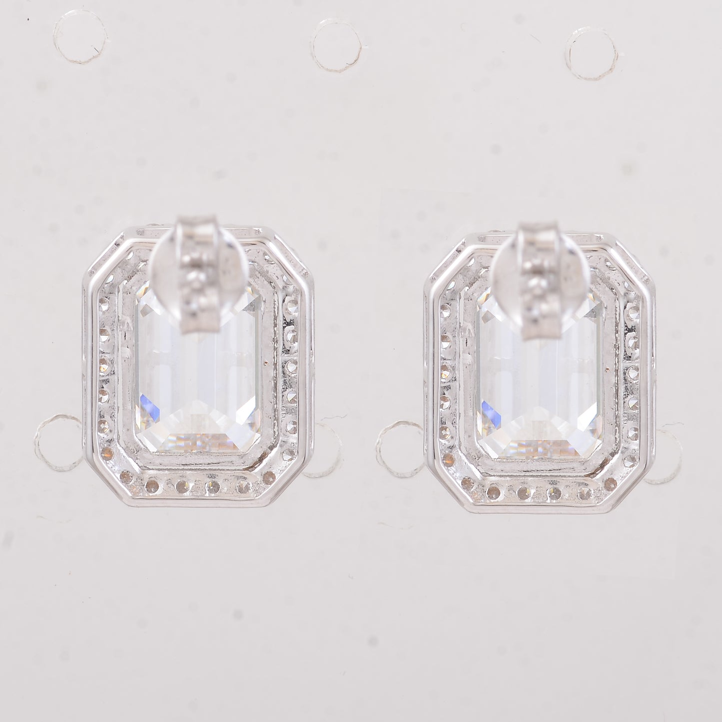 6.41 Carats Lab Grown Diamond 14K Gold Earrings