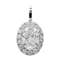 2.47 Carats Lab Grown Diamond 14K Gold Pendant