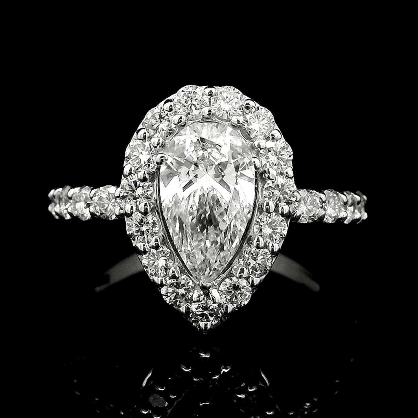 2.06 Carats Lab Grown Diamond 14K Gold Ring